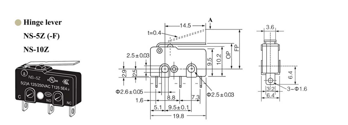Levier &agrave; charni&egrave;re