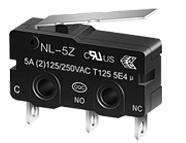 Micro-interrupteur à charnière à ressort de tension haute sensibilité