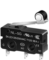 Micro-interrupteur haute sensibilité à levier à rouleau de charnière